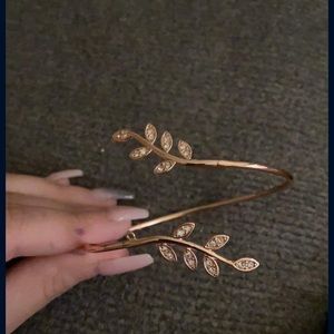 Rose gold plated cuff bracelet